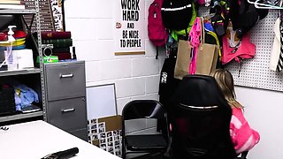 LPO Strips Poor Shoplifter & Fingers Her Pussy With The