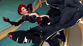 Black Widow fucks the marvel universe