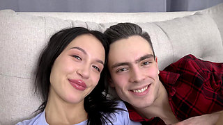 Rough anal sex on the floor for young Russian Kristi Fox