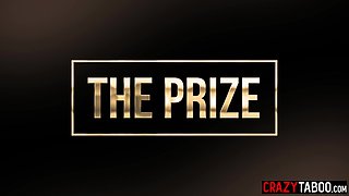 Competition between two buxom mommies