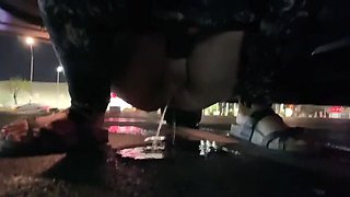 Public Pissing and Pussy Licking with Mya Lane - Outdoor Amateur Teen Sex