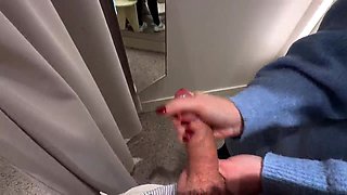 Fitting Bedroom Joy with open Curtain - Risky Public Blowage