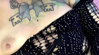Sexy Chubby MILF BBW Masturbating Her Wet Pussy to Orgasm with Her Fingers and Dildo Fucking