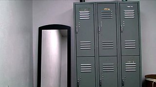 Devon is Paddled in the Locker Room