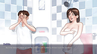 step sister and anon make hot seen in summertime saga part 9