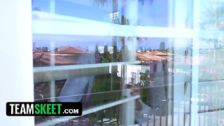 Inexperienced arab teenage lets her bestie coat her hijab with love after a passionate xxx sesh