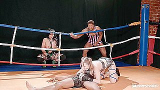 Wild Interracial Boxing Event - Tag Me In - Amalia Davis Takes On Bbc