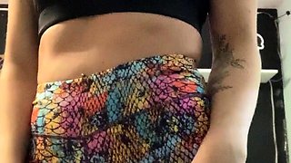 Sexy teen ebony solo toy masturbation