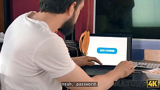 Mature4k. red haired haven't had porn for a while and controlled to seduce her neighbour