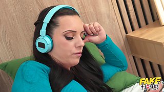 Open Minded Wife...? - Areta Ridera and Lovita Fate Share Big Dick in Hotel Room