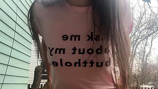 Pulled amateur czech babe outdoor anal fuck