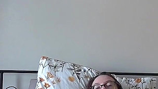 Playing with Pussy with Vibrator in Stockings