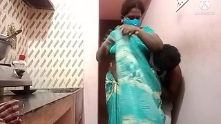 Tamil Wife Kitchen Sex Night Time Standing Position Sex