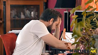 Mature4k. mature red haired craved a intense climax and managed to make it real