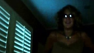 Blonde Amateur Strips on Webcam Wearing a Blue Necklace