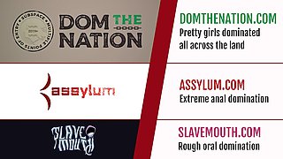 Anus rimming teen slave submits to her master