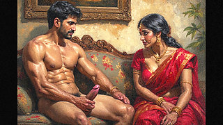 Bhabhi threesome sex with her neighbour uncle and his brother