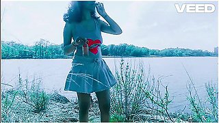 Mini Skirt Pov Minah Khali Public Exhibitionist Wife Private Bike Trails, Park, Beach, Ocean Views