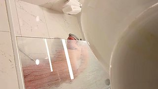 Blonde Babe Showers on cam (fake) Pt 1.