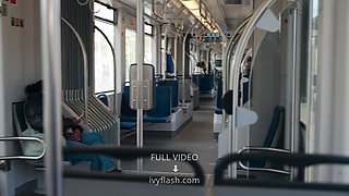 PUBLIC Naked in subway