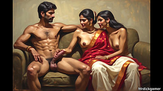 Indian stepdaughter fucked in kitchen by stepfather