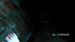 Pretty beauty is hung up and deepthroat...