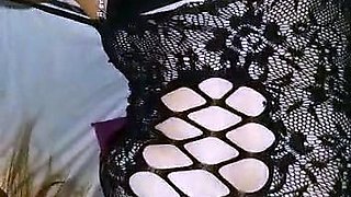 spread petite milf pussy in black lingerie fucking big cock