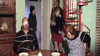 BBC Deepthroat Gagging and Lesbian Pussy Grinding