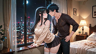 I Take My Schoolgirl Girlfriend's Virginity - Porn in Spanish- Ai Pon- Anime