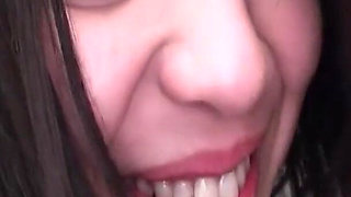 Cute Japanese Girl Scene-2 Slim Oriental with Small Tits Enjoys Her Hairy Pussy Cummed on