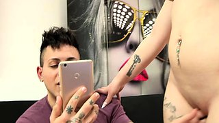 Amateur teens licking pussy and fingered in the shower in hd