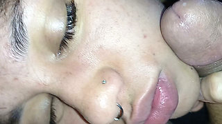 CREAMPIE ON THIS NAUGHTY BITCH'S FACE