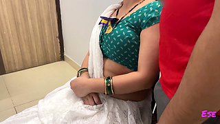 While Teasing and Joking with Aunty, He Pressed Her Boobs and Fuck Her