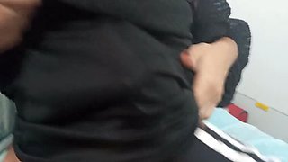 Fabimilf Naughty Mom Relaxes in Bed with Step Son Playing Big Tits and Fat Ass