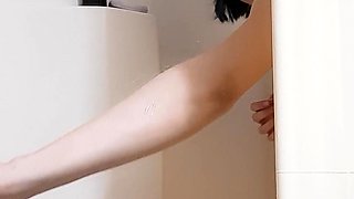 Asian amateur fucked in her hairy Japanese pussy