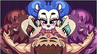 Foursome With Three Busty Phat Ass Furrys!!! - Waifu Crossing