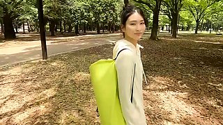 Asian japanese teen with outdoors