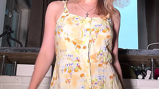 In a Summer Dress with No Panties