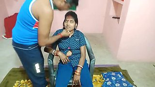 Brother-in-law strips and fucks sister-in-law in steamy homemade Indian sex video