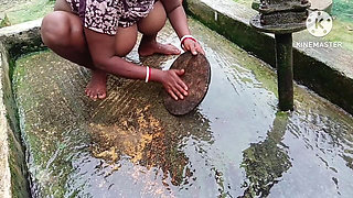 Desi Bhabhi Fucked Her Pussy with a Rolling Pin