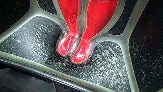 Straight amateur dude handles anal toys well