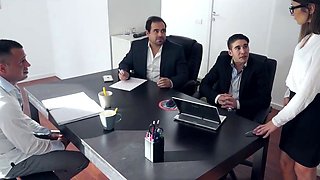 [HardFuckGirls] - Pablo, Juan And Xavi In Wild Dp Sex In