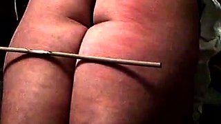 A caning for a very naughty lady