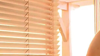 French Babe Using Her Feet and Pussy to Make Her Gym Friend Cum