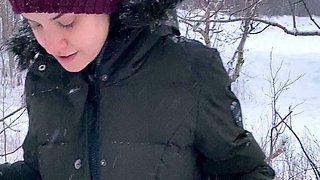 Busty Czech amateur fucks outdoor in public