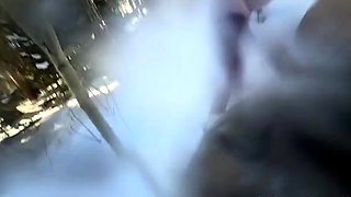 Exotic babe fucked hard in the ass doggystyle outdoors