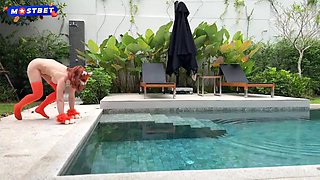 Curvy Beauty's Wild Passion in Sensual Lingerie Heat