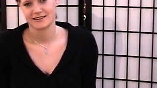 Casting a nice amateur girl with big boobs