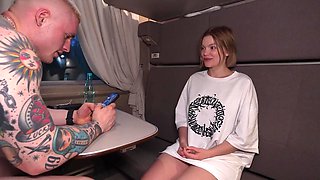 Russian teen fucked by stranger in the train - Amateur
