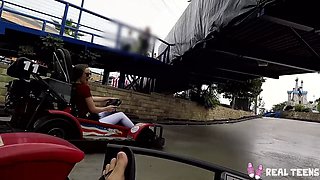 Real Teens - petite teen Jillian Janson car flashing